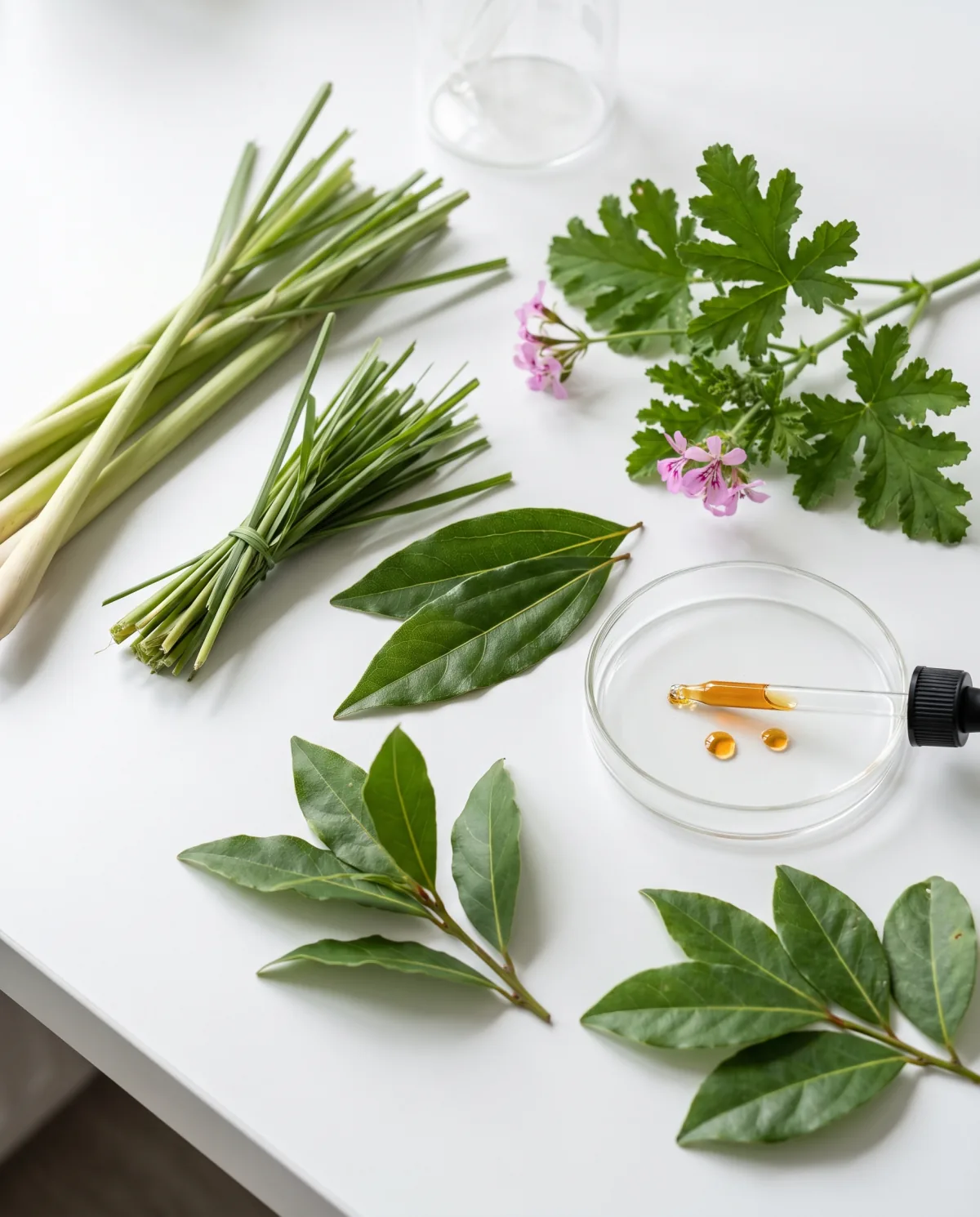 Kuvak ingredients: lemongrass, citronella, Indian bay leaf, malabar nut and geranium